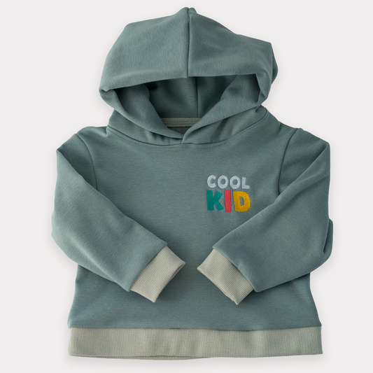 Cool Kid – Sweatshirt with Hood (Teal)