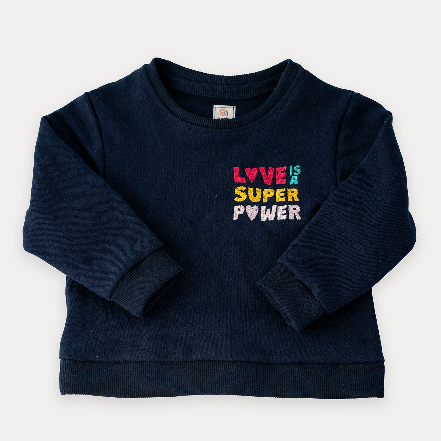 Love Is A Super Power – Sweatshirt (Dark Blue)